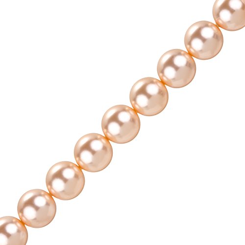 Swarovski 12 mm Kristall Rund Perlen (5810) Pfirsich PK10 von Swarovski