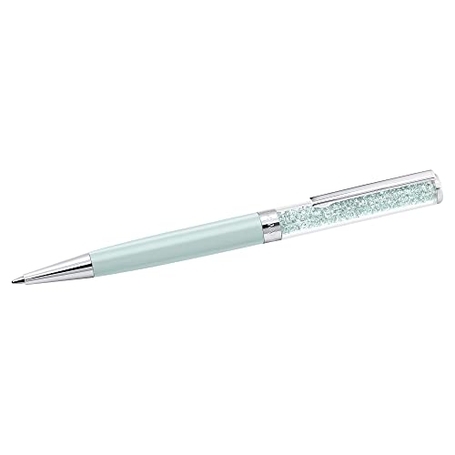 Swarovski Crystalline Kugelschreiber, Hellgrüner, Verchromter Stift mit Edlen Swarovski Kristallen von Swarovski