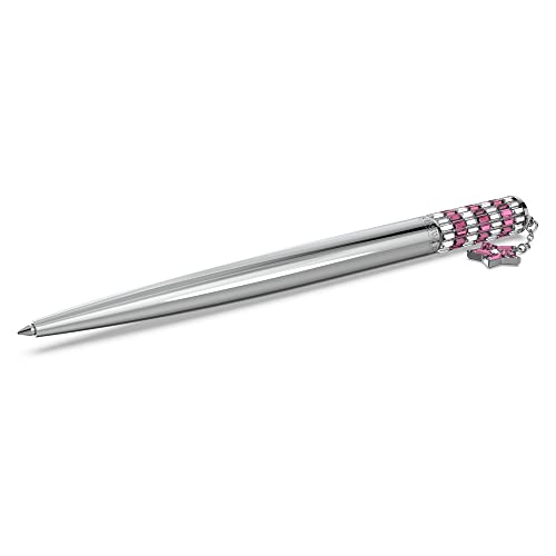 Swarovski Lucent Kugelschreiber, Rosa, Verchromter Stift mit Edlen Swarovski Kristallen von Swarovski