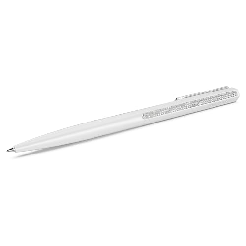 Swarovski Crystal Shimmer Kugelschreiber, Weiß lackiert, verchromt von Swarovski