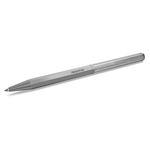 Swarovski Crystalline Kugelschreiber, Grauer Stift mit Graphitbeschichtung und Edlen Swarovski Kristallen von Swarovski