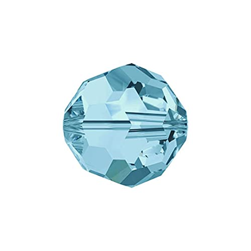 Swarovski Perlen rund 4mm • 12 Stück Glasschliffperlen • viele Farben zur Auswahl (aqua) von Swarovski