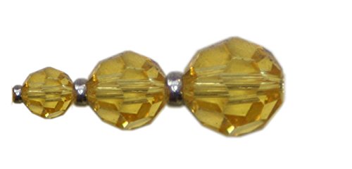 Swarovski Perlen rund 4mm • 12 Stück Glasschliffperlen • viele Farben zur Auswahl (light topaz) von Swarovski