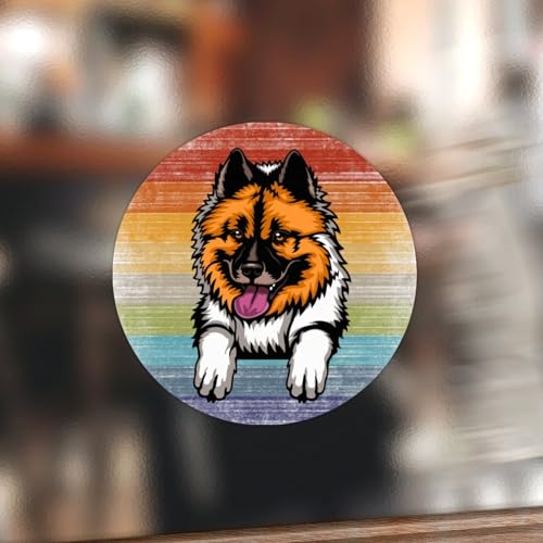 Swavecat Elo-Hunde-Etiketten, rund, Gay Pride Stuff, Regenbogen-Aufkleber für Hundeliebhaber, Mutter, Geschenk, Spähender Hund, Vinyl-Aufkleber, rund, Aufkleber für Büro, Schule, Klassenzimmer, Swavecat Elo-Hunde-Etiketten, rund, Gay Pride Stuff, Regenbogen-Aufkleber für Hundeliebhaber, Mutter, Geschenk, Spähender Hund, Vinyl-Aufkleber, rund, Aufkleber für Büro, Schule, Klassenzimmer, von Swavecat