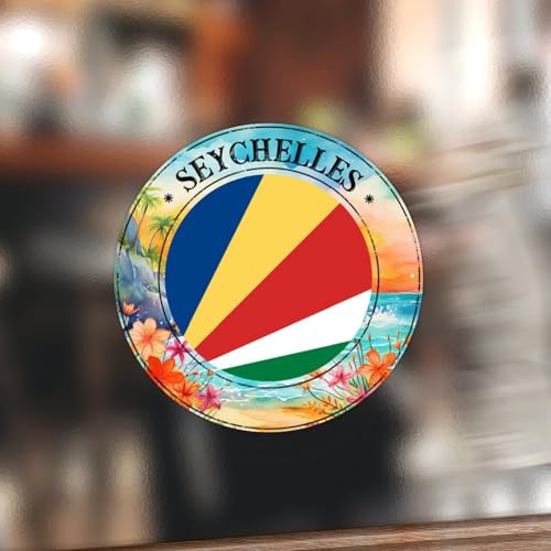 Swavecat Runde Etiketten mit Seychellen-Flagge, Vinyl, rund, nationale Symbol-Aufkleber für Umschläge, Box und Geschenkverpackung, 5,1 cm, Flagge, Stoßstangenaufkleber, rund, Vinyl-Aufkleber, 100 Swavecat Runde Etiketten mit Seychellen-Flagge, Vinyl, rund, nationale Symbol-Aufkleber für Umschläge, Box und Geschenkverpackung, 5,1 cm, Flagge, Stoßstangenaufkleber, rund, Vinyl-Aufkleber, 100 von Swavecat