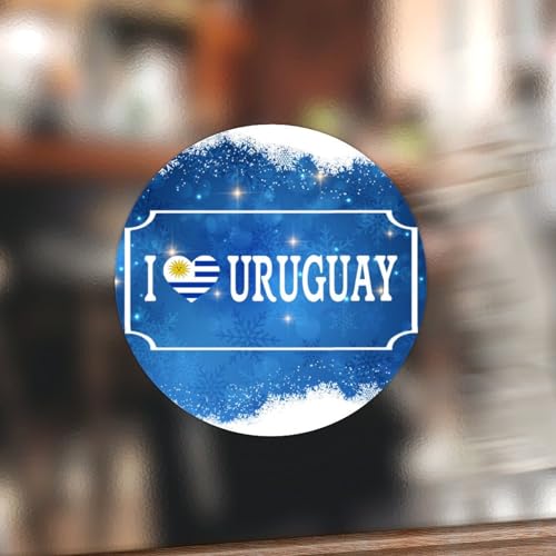 Swavecat Uruguay-Tag-Aufkleber, rund, Uruguay I Love, Vinyl, rund, für Weltreisende, runde Aufkleber für Backkarten, Geschenkverpackungen, Umschläge, Basteln, 10,2 cm, 50 Stück, runde Aufkleber mit Swavecat Uruguay-Tag-Aufkleber, rund, Uruguay I Love, Vinyl, rund, für Weltreisende, runde Aufkleber für Backkarten, Geschenkverpackungen, Umschläge, Basteln, 10,2 cm, 50 Stück, runde Aufkleber mit von Swavecat