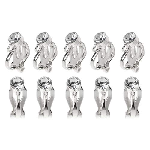 10 Stück/Set durchbohrt zum Anklippen von Ohrringen mit Strass-Ohrringen, Clip-Verschlüsse, hinterlässt keine Spuren, violett, durchbohrte Klammer-Ohrring-Konverter 10 Stück/Set durchbohrt zum Anklippen von Ohrringen mit Strass-Ohrringen, Clip-Verschlüsse, hinterlässt keine Spuren, violett, durchbohrte Klammer-Ohrring-Konverter von Sweeaau