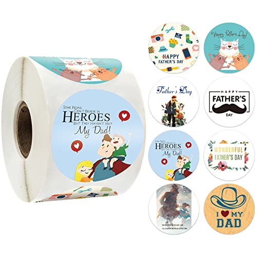 500 Stück Vatertagsgeschenk Selbstklebende Verpackungsetiketten für Papa für Geschenkpapier Etiketten für Party Roll Aufkleber von Sweeaau