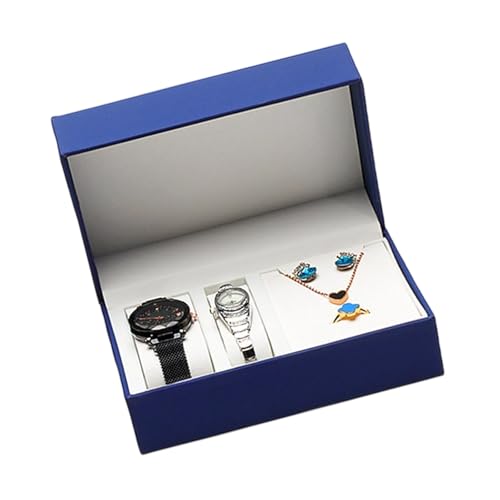Elegante weiße Schmuck-Organizer-Box, Premium-PU-Materialien, Klappverschluss-Design für Uhren, Halsketten, tragbare Uhren-Schmuckschatulle Elegante weiße Schmuck-Organizer-Box, Premium-PU-Materialien, Klappverschluss-Design für Uhren, Halsketten, tragbare Uhren-Schmuckschatulle von Sweeaau