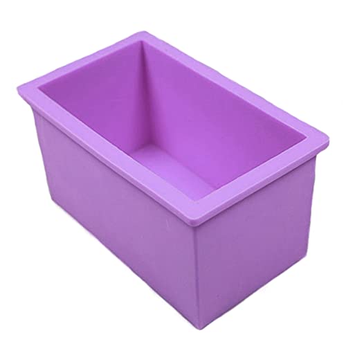 Flexible rechteckige Silikonform für selbstgemachte Seife, Seife, Formen, für Kinder und Erwachsene, Würfelform aus Silikon Flexible rechteckige Silikonform für selbstgemachte Seife, Seife, Formen, für Kinder und Erwachsene, Würfelform aus Silikon von Sweeaau