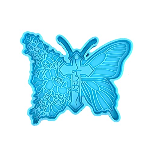 Glänzende Kruzifix-Schmetterling-Silikonformen, Schlüsselanhänger, Anhänger, Form mit Loch, Schokolade, Kuchen, Dekoration, Kaychain, Basteln, Schmetterling, Silikonformen für Epoxidharz Glänzende Kruzifix-Schmetterling-Silikonformen, Schlüsselanhänger, Anhänger, Form mit Loch, Schokolade, Kuchen, Dekoration, Kaychain, Basteln, Schmetterling, Silikonformen für Epoxidharz von Sweeaau