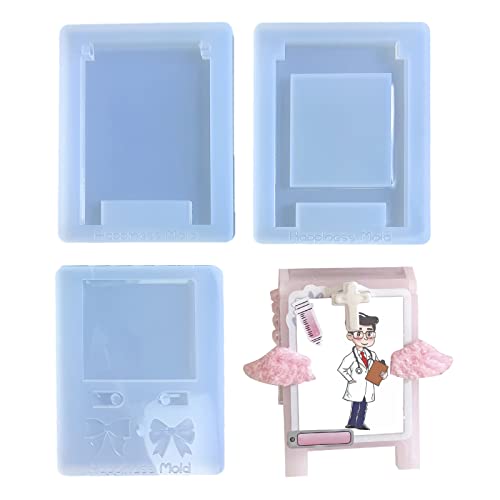Harz-Schlüsselanhänger-Form, Silikon, faltbar, Teller, Anhänger, Herz, Fotorahmen, Schmuckherstellung, Formen-Set mit Loch, Epoxid-Buchstaben Harz-Schlüsselanhänger-Form, Silikon, faltbar, Teller, Anhänger, Herz, Fotorahmen, Schmuckherstellung, Formen-Set mit Loch, Epoxid-Buchstaben von Sweeaau