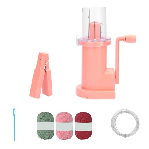 Haushaltshandspulen Nähwerkzeug Tragbare Handstrickmaschine Einfach zu bedienen Nadelfaden Werkzeug Set zum Nähen Handstrickmaschine Tragbare Nadelfaden Werkzeug Set Nähwerkzeug zum Nähen von Sweeaau