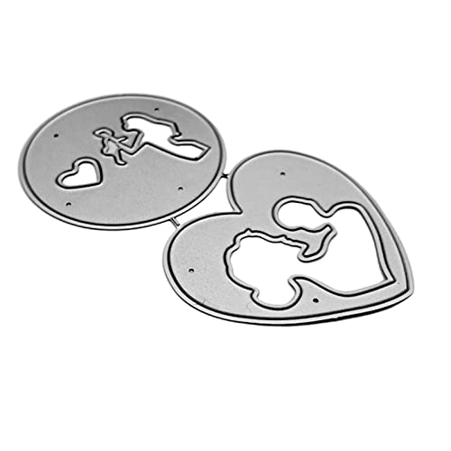 Metall-Stanzschablone mit rundem und Herz-Design, Mutter-Baby, Scrapbooking, Prägewerkzeug, Papier, Karten, Album, Vorlage, Dekoration, Handwerk, Metall-Stanzformen Metall-Stanzschablone mit rundem und Herz-Design, Mutter-Baby, Scrapbooking, Prägewerkzeug, Papier, Karten, Album, Vorlage, Dekoration, Handwerk, Metall-Stanzformen von Sweeaau