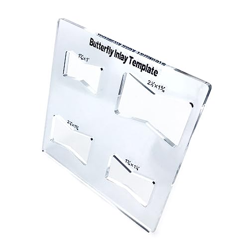 Router Jig Schablone Butterfly Inlay Vorlagen Dekorativ und für Holzbearbeitung und Holzbearbeitung Router Jig Schablone Butterfly Inlay Vorlagen Dekorativ und für Holzbearbeitung und Holzbearbeitung von Sweeaau