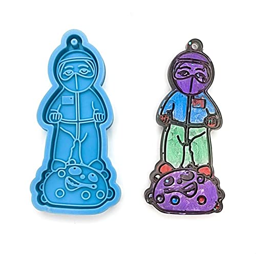 Schmuckgussformen für Puppen, Silikonanhänger, Harzformen mit Loch zum Aufhängen, Anhänger, Charms, Schmuckherstellung, T-Schlüsselanhänger, Silikonform mit Löchern für Epoxidharz Schmuckgussformen für Puppen, Silikonanhänger, Harzformen mit Loch zum Aufhängen, Anhänger, Charms, Schmuckherstellung, T-Schlüsselanhänger, Silikonform mit Löchern für Epoxidharz von Sweeaau
