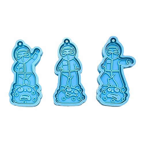 Schmuckgussformen für Puppen, Silikonanhänger, Harzformen mit Loch zum Aufhängen, Anhänger, Charms, Schmuckherstellung, T-Schlüsselanhänger, Silikonform mit Löchern für Epoxidharz Schmuckgussformen für Puppen, Silikonanhänger, Harzformen mit Loch zum Aufhängen, Anhänger, Charms, Schmuckherstellung, T-Schlüsselanhänger, Silikonform mit Löchern für Epoxidharz von Sweeaau