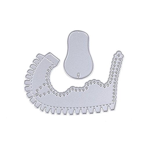Silberne Babyschuh-Stanzformen für Thanksgiving, Valentinstag, Weihnachten, Geburtstag, Karte zum Basteln von Kartenzubehör, Stanzformen für Kartenherstellung Silberne Babyschuh-Stanzformen für Thanksgiving, Valentinstag, Weihnachten, Geburtstag, Karte zum Basteln von Kartenzubehör, Stanzformen für Kartenherstellung von Sweeaau