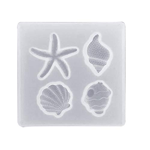 Silikonform für Muscheln, Epoxidharz, Anhänger, Schmuckherstellung, Kuchendekoration, handgefertigte Kristallkunst, C-Harzformen, Silikonform, Aschenbecherform für Schmuck, Aschenbecher-Set von Sweeaau