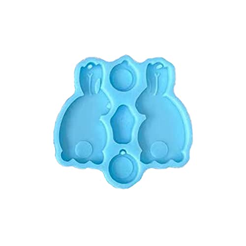 Silikonform für Schlüsselanhänger mit Loch für Schlüsselanhänger, Anhänger, Ohrringe für Geburtstag, Geschenk, Harz-Ohrringformen, Schmuckherstellung von Sweeaau