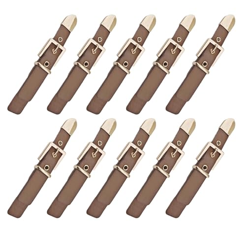 Sweeaau 10 Stück PU-Leder-Knebel zum Aufnähen, Knebel, Knopf, Jacken, Schnallen, Nähzubehör für Mantel, Jacken, Handwerk von Sweeaau