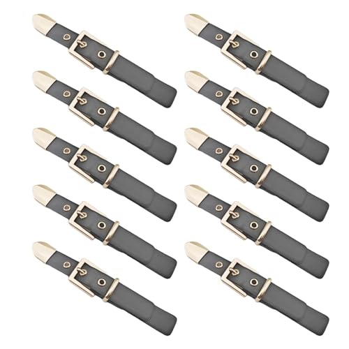 Sweeaau 10 Stück PU-Leder-Knebel zum Aufnähen, Knebel, Knopf, Jacken, Schnallen, Nähzubehör für Mantel, Jacken, Handwerk von Sweeaau