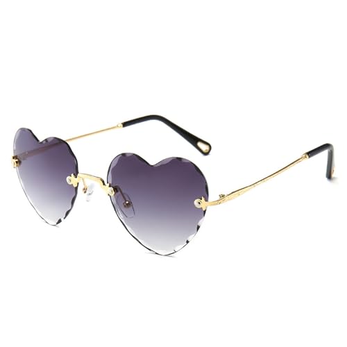 Sweeaau Randlose herzförmige Brille für Junggesellinnenabschied, Brautparty, Farbverlauf Sweeaau Randlose herzförmige Brille für Junggesellinnenabschied, Brautparty, Farbverlauf von Sweeaau