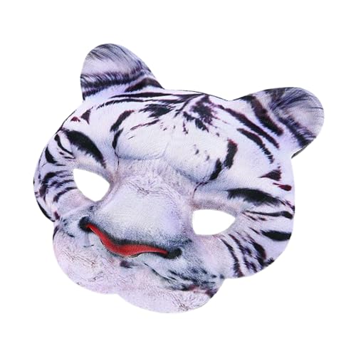 Sweeaau Tigre-Tier-Leoparden, halbes Gesicht, für Halloween, Maskerade, Cosplay, Kostüme, Party, Maskerade, Leopard Sweeaau Tigre-Tier-Leoparden, halbes Gesicht, für Halloween, Maskerade, Cosplay, Kostüme, Party, Maskerade, Leopard von Sweeaau