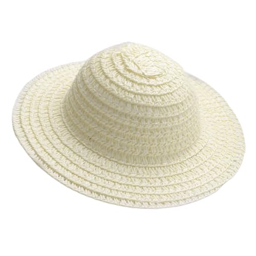 Sweeaau Unlackierter weicher Rattan-Papierhut, unlackiert, Hüte für Kinder, Erwachsene, handgefertigtes Kunsthandwerksprojekt, Nähzubehör, Urlaubshandwerk von Sweeaau