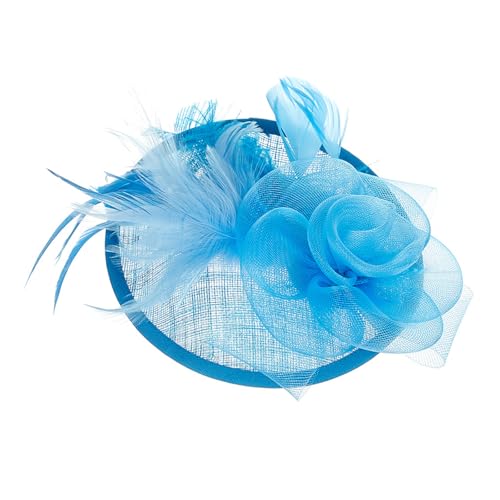 Sweeaau Wunderschöner Fascinator-Hut, zartes britisches Leinen, Braut-Accessoire für Themenpartys und Feiern Sweeaau Wunderschöner Fascinator-Hut, zartes britisches Leinen, Braut-Accessoire für Themenpartys und Feiern von Sweeaau