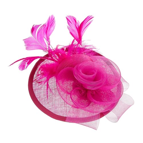 Sweeaau Wunderschöner Fascinator-Hut, zartes britisches Leinen, Braut-Accessoire für Themenpartys und Feiern Sweeaau Wunderschöner Fascinator-Hut, zartes britisches Leinen, Braut-Accessoire für Themenpartys und Feiern von Sweeaau