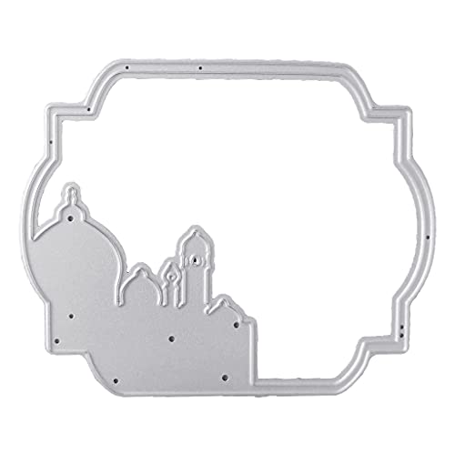 Temple Metall-Stanzschablone für Bastelarbeiten, Karbonstahl, Prägeschablone, Scrapbooking, für Karten, Stanzformen, Schablone von Sweeaau