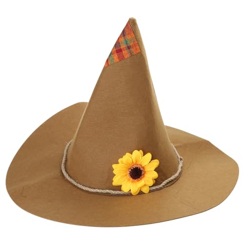 Vogelscheuche Hut Vogelscheuche Kostüm Zubehör Zauberer Hut Erwachsene Männer Frauen Kinder für Cosplay Party Halloween Kostüm Halloween Hexe Vogelscheuche Hut Vogelscheuche Kostüm Zubehör Zauberer Hut Erwachsene Männer Frauen Kinder für Cosplay Party Halloween Kostüm Halloween Hexe von Sweeaau