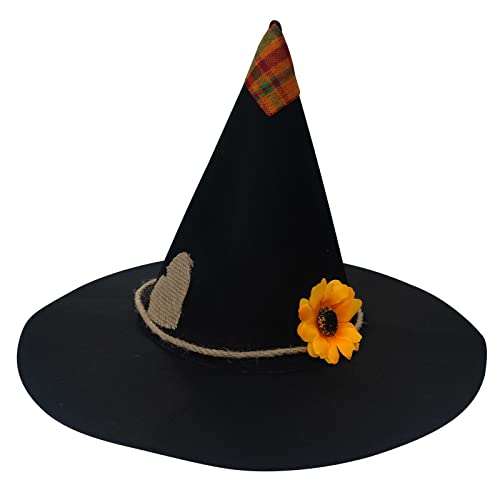 Vogelscheuche Hut Vogelscheuche Kostüm Zubehör Zauberer Hut Erwachsene Männer Frauen Kinder für Cosplay Party Halloween Kostüm Halloween Hexe von Sweeaau