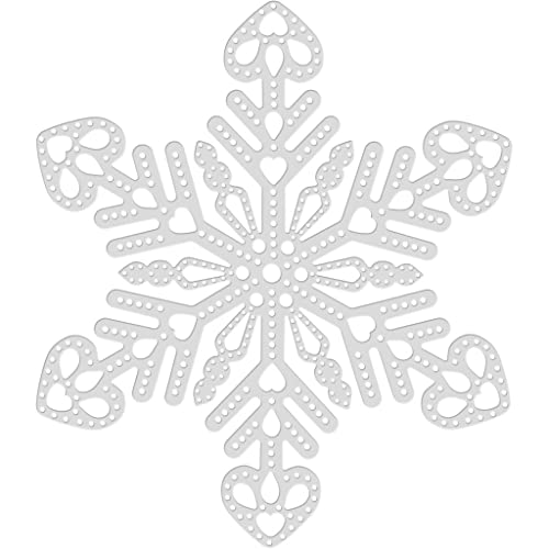 Schneeflocken-Stanzform, groß, silberfarben Schneeflocken-Stanzform, groß, silberfarben von Sweet Dixie