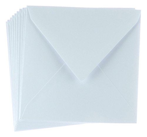 Sweet Dixie 10-er Pack Weisse Quadratische Karten, Papier, 18.9 x 14.5 x 1.3 cm von Sweet Dixie