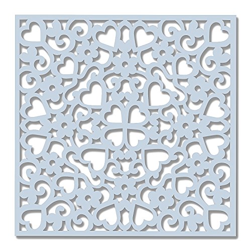 Sweet Dixie Herzen und Blumen Schablone, Synthetisches Material, Durchsichtig, 16 x 19 x 0.1 cm Sweet Dixie Herzen und Blumen Schablone, Synthetisches Material, Durchsichtig, 16 x 19 x 0.1 cm von Sweet Dixie