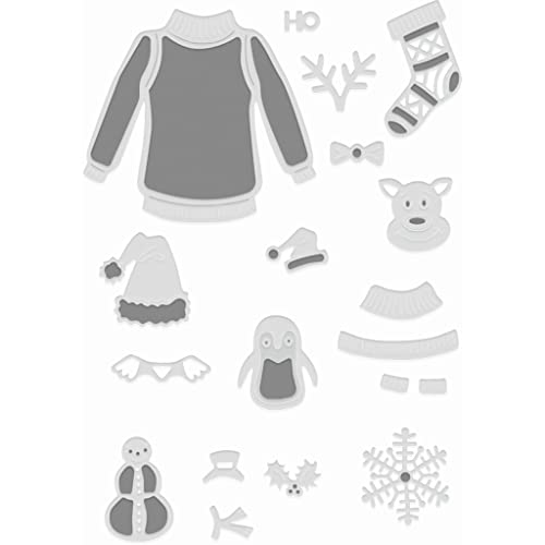 Sweet Dixie Metall-Stanzformen Weihnachten Pullover 2, Silber, SDD607 Sweet Dixie Metall-Stanzformen Weihnachten Pullover 2, Silber, SDD607 von Sweet Dixie