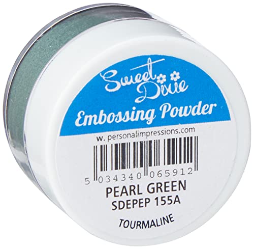 Sweet Dixie Perl-Grün Kostbare Edelsteine Praegepuder, Synthetisches Material, 4 x 4 x 3.2 cm von Sweet Dixie