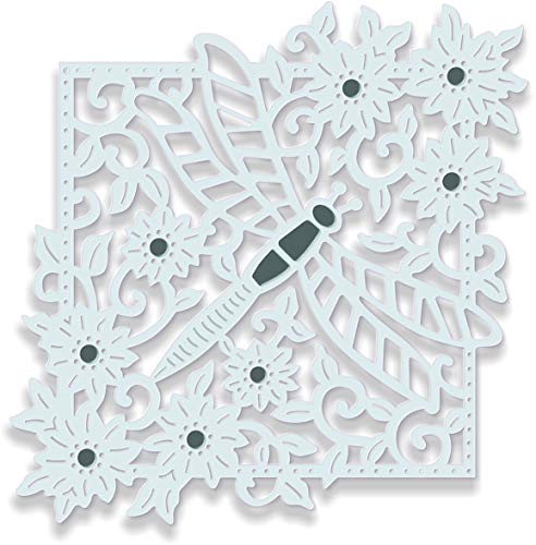 Sweet Dixie SDD376 SD Dragonfly Square Stanzform, Metall, grau, S von Sweet Dixie