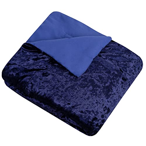 Sweet Home Collection Überwurf aus Pannesamt, weich und luxuriös, 127 x 152,4 cm, gemütliches Plüsch, für alle Jahreszeiten, für Couch, Stuhl, Sofa, Marineblau Sweet Home Collection Überwurf aus Pannesamt, weich und luxuriös, 127 x 152,4 cm, gemütliches Plüsch, für alle Jahreszeiten, für Couch, Stuhl, Sofa, Marineblau von Sweet Home Collection