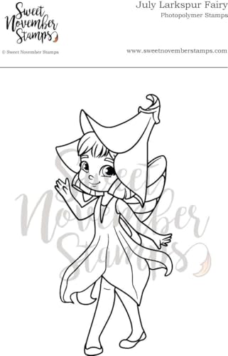 Sweet November Stamps, clear stamp, July Larkspur Fairy von Sweet November Stamps