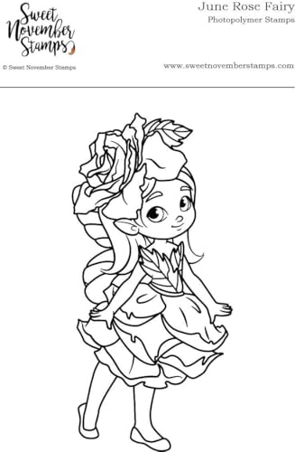 Sweet November Stamps, clear stamp, June Rose Fairy von Sweet November Stamps