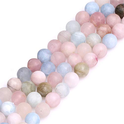 Natürlicher 6 mm mehrfarbiger Morganit, Edelstein, Halbedelstein, matt, gefrostet, runde Perlen für die Schmuckherstellung, Multicolor 8mm, 8 mm Natürlicher 6 mm mehrfarbiger Morganit, Edelstein, Halbedelstein, matt, gefrostet, runde Perlen für die Schmuckherstellung, Multicolor 8mm, 8 mm von GEM-INSIDE CREATE YOUR OWN FASHION