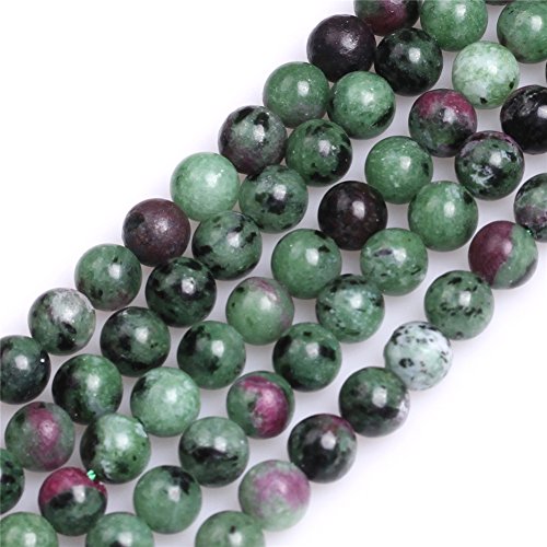 Naturstein Rubin Zoisit Perlen für Schmuckarmbänder Halsketten 38,1 cm (15 Zoll) von Sweet & Happy Girl's Gemstone Beads Strand