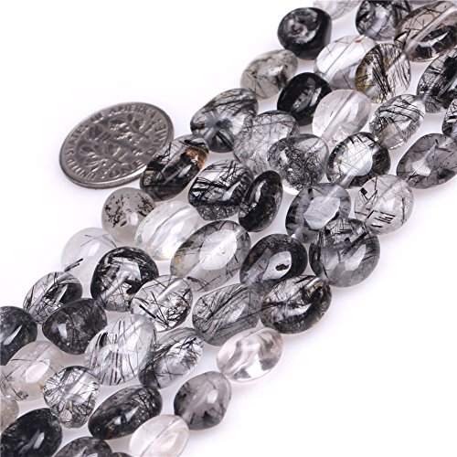 Sweet & Happy Girl'S Store 9x12mm Freeform Kartoffelform Edelstein-Schwarz Rutilquarz Perlen Strang 15 Zoll Schmuckherstellung Perlen Sweet & Happy Girl'S Store 9x12mm Freeform Kartoffelform Edelstein-Schwarz Rutilquarz Perlen Strang 15 Zoll Schmuckherstellung Perlen von Sweet & Happy Girl's Gemstone Beads Strand