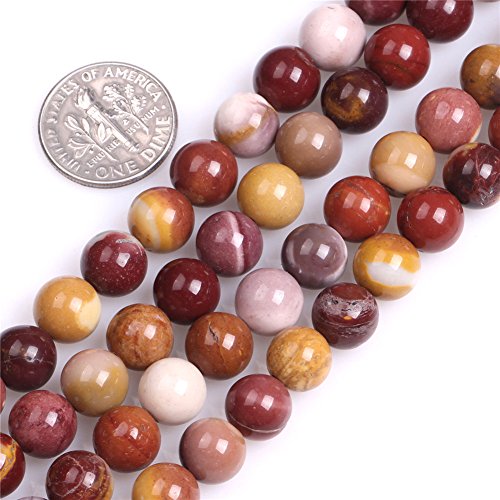 Sweet & Happy Girl 's Store Runde Edelstein Perlen Strang 38,1 cm Schmuckherstellung Perlen 8mm Mookaite Jasper von Sweet & Happy Girl's Gemstone Beads Strand