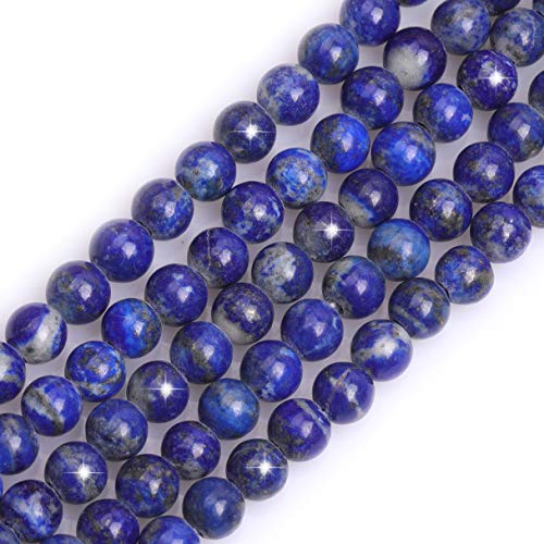 GEM-INSIDE CREATE YOUR OWN FASHION Natürlicher blauer Lapislazuli-Edelstein, Halbedelstein, rund, 6 mm, lose Perlen für Schmuckherstellung, DIY, Armband, Halskette, Basteln, 38,1 cm GEM-INSIDE CREATE YOUR OWN FASHION Natürlicher blauer Lapislazuli-Edelstein, Halbedelstein, rund, 6 mm, lose Perlen für Schmuckherstellung, DIY, Armband, Halskette, Basteln, 38,1 cm von GEM-INSIDE CREATE YOUR OWN FASHION
