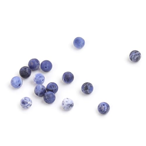 SHGbeads Sodalith-Halbedelstein-Perlen, rund, lose Perlen für Schmuckherstellung, DIY, Handarbeit, Bastelbedarf, 6 mm, matt, Blau, 38,1 cm SHGbeads Sodalith-Halbedelstein-Perlen, rund, lose Perlen für Schmuckherstellung, DIY, Handarbeit, Bastelbedarf, 6 mm, matt, Blau, 38,1 cm von GEM-INSIDE CREATE YOUR OWN FASHION