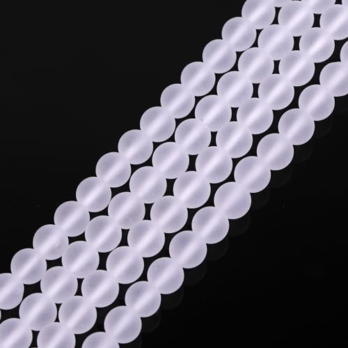 SHGbeads 6 mm frostmatte Bergkristall Halbedelstein, runde lose Perlen für Schmuckherstellung, DIY, Handarbeit, Bastelbedarf, 38,1 cm SHGbeads 6 mm frostmatte Bergkristall Halbedelstein, runde lose Perlen für Schmuckherstellung, DIY, Handarbeit, Bastelbedarf, 38,1 cm von GEM-INSIDE CREATE YOUR OWN FASHION